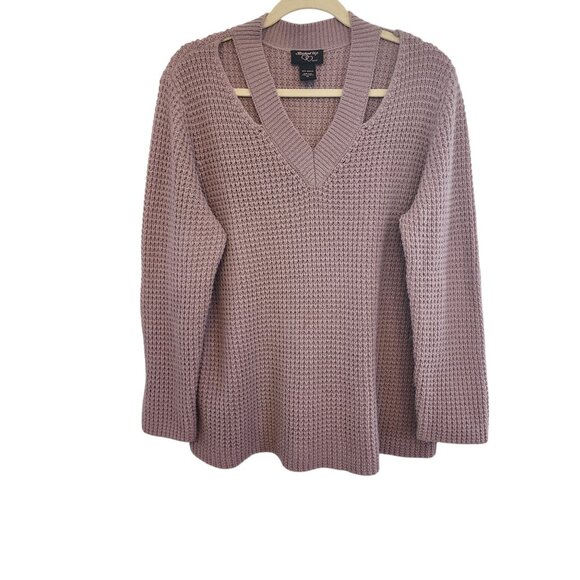 Hooked up by IOT Dusty Mauve Sweater Size XL - Picture 2 of 5